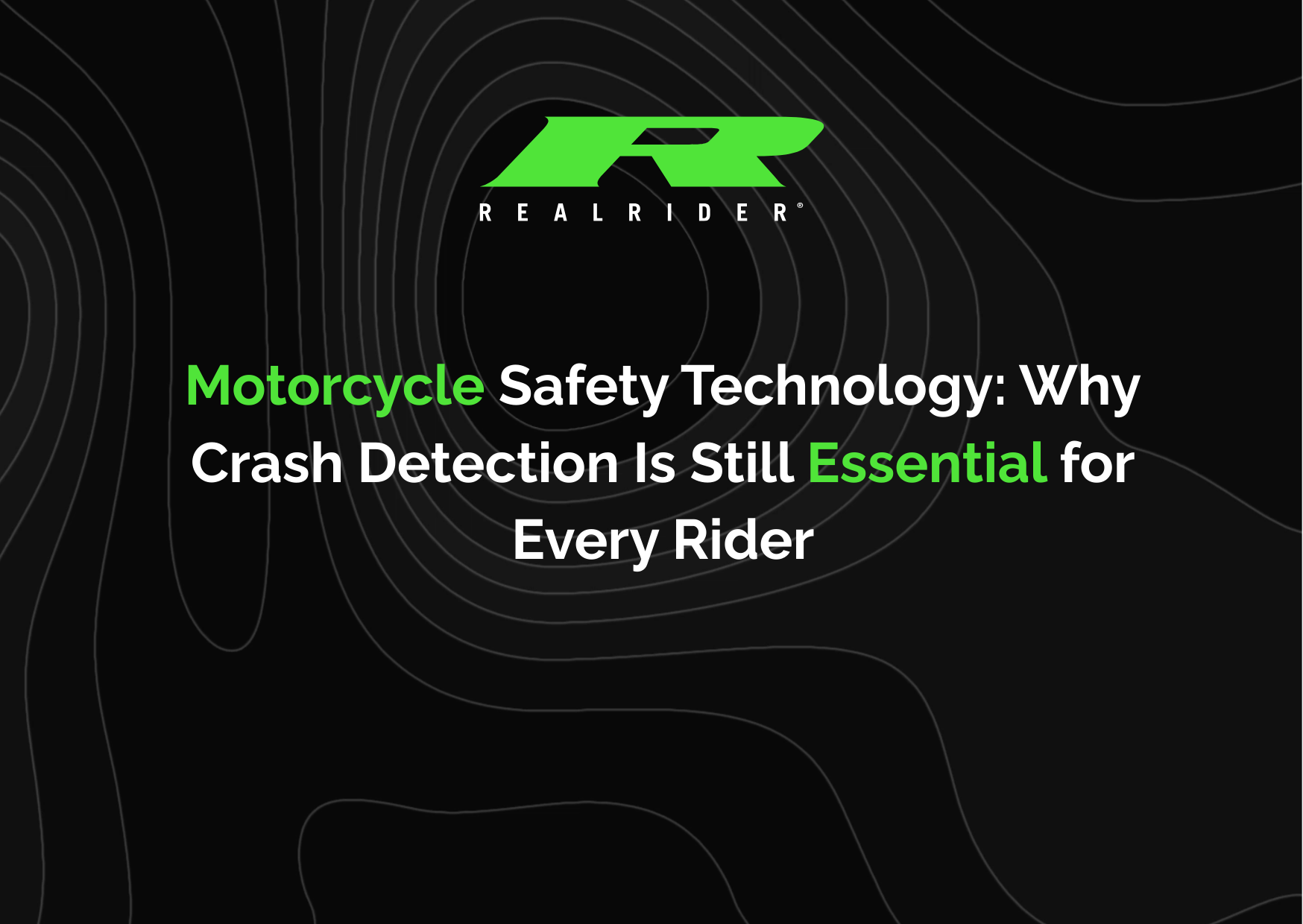 green logo on black background