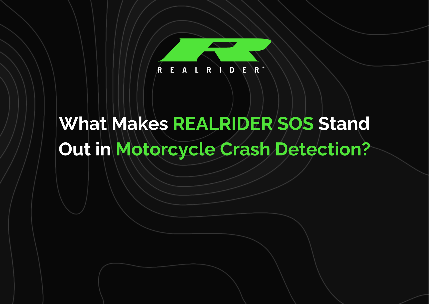 green logo on black background