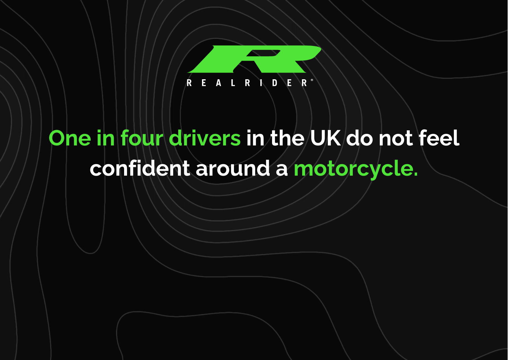 green logo on black background