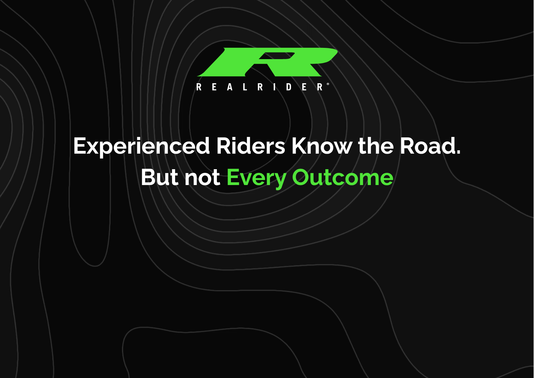 Experienced riders know the road but not every outcome REALRIDER app motorcycle crash detection graphic