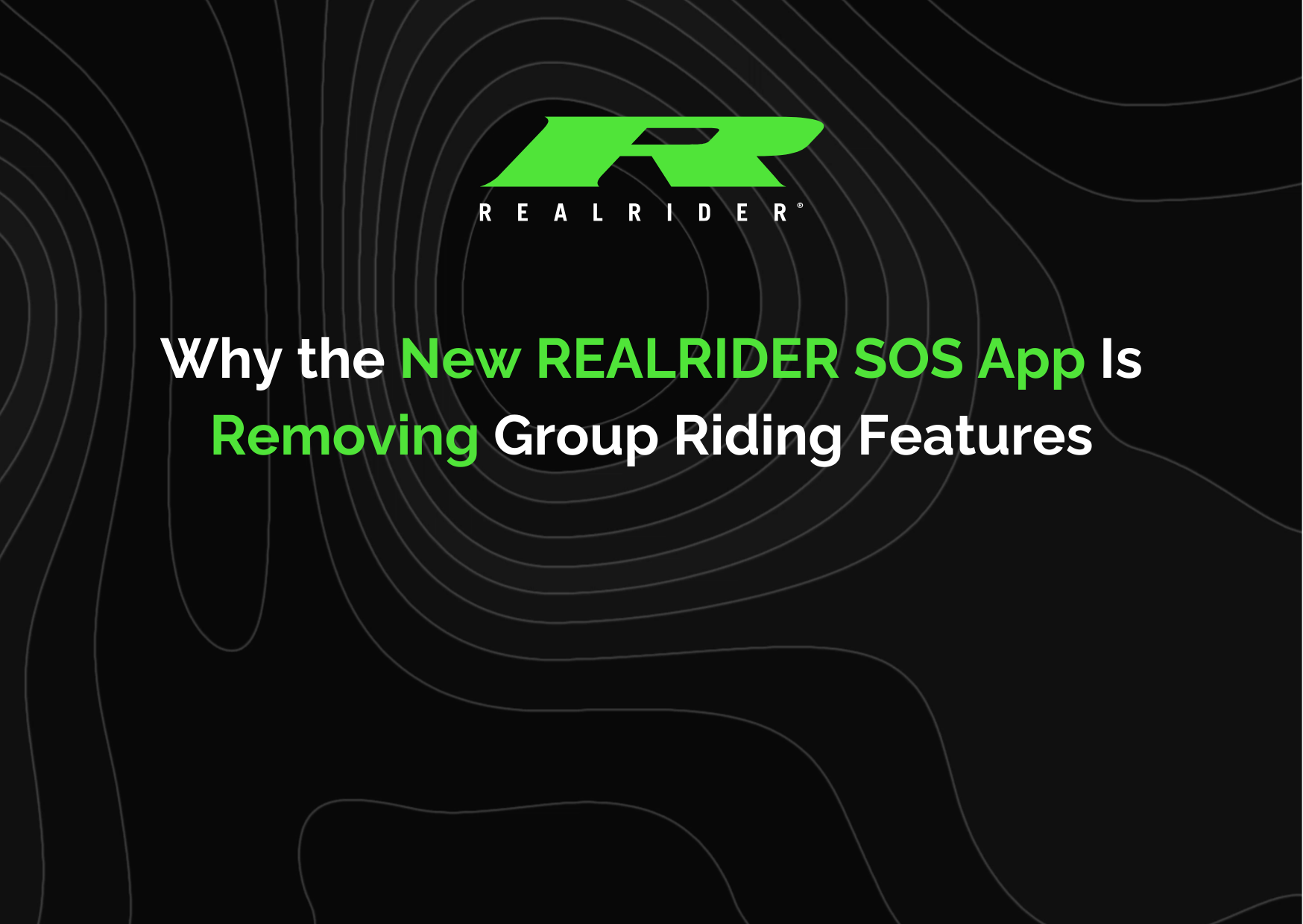 green logo on black background