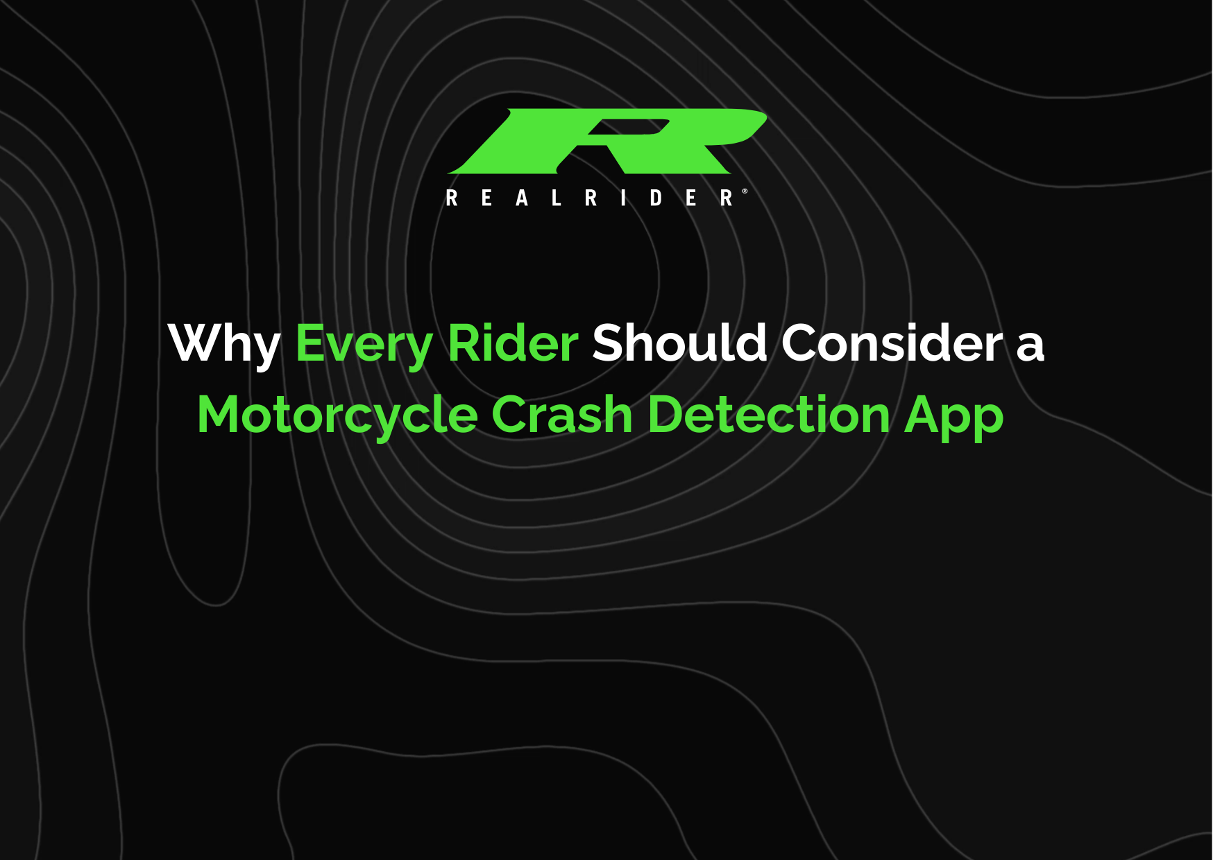 green logo on black background